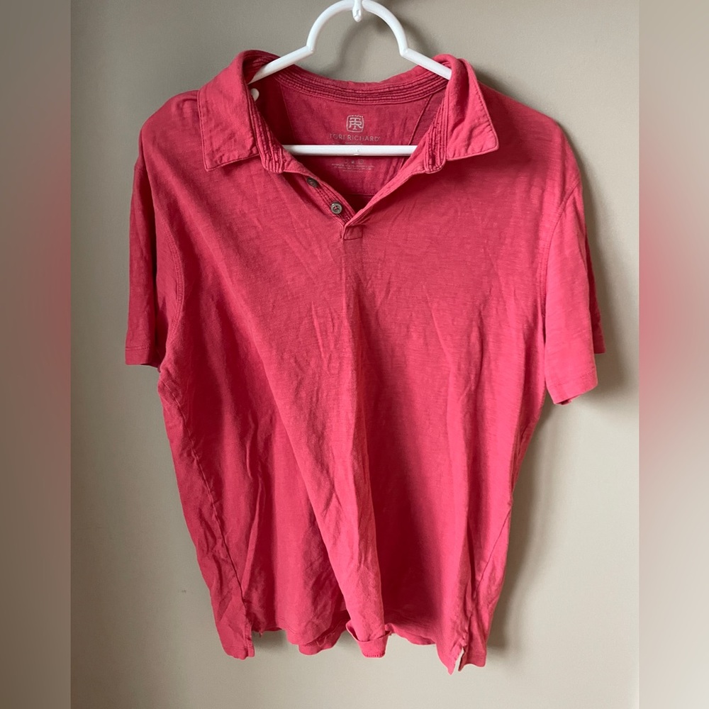 quarter button collar shirt